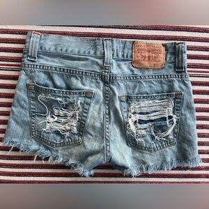 Vintage 90s Levi’s 506 Denim Cut-off Jean Shorts 28 Mid-Rise